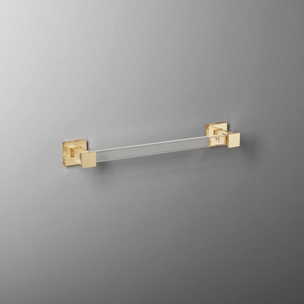 "18"" Acrylic and Brass Towel Bar" - Image 0