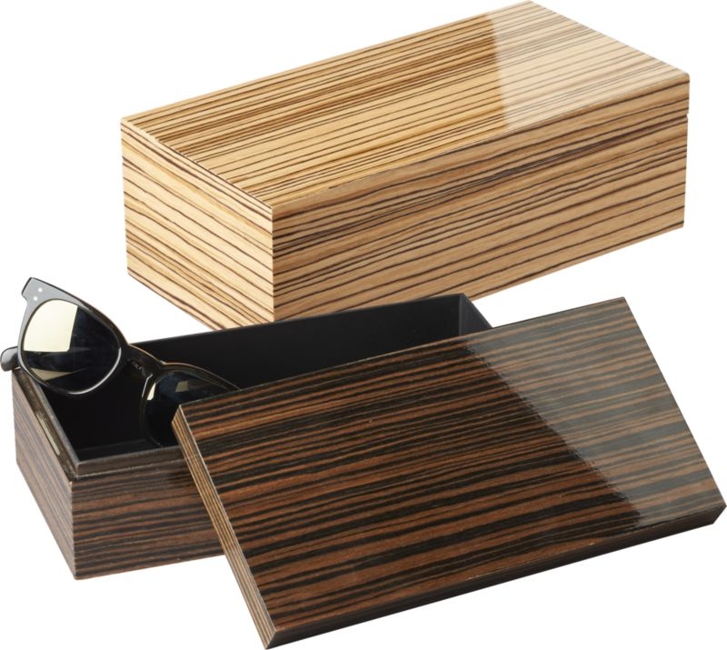 Ebony Small Wood Storage Box - Image 4
