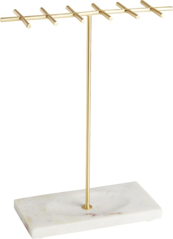 Brass and Marble Jewelry Holder - Image 4