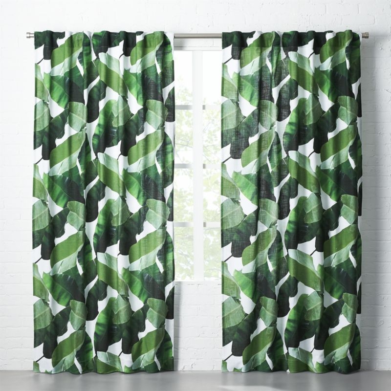 Banana Leaf Curtain Panel 48"x84" - Image 1
