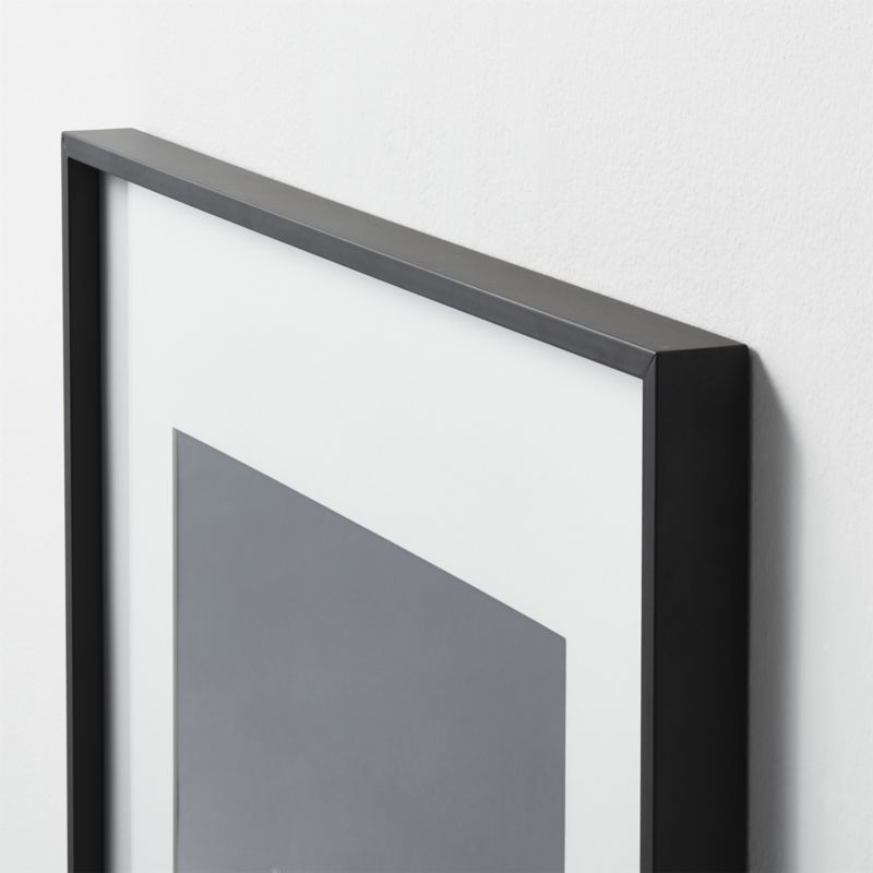 Gallery Black 18x24 Picture Frame with White Mat - Image 3