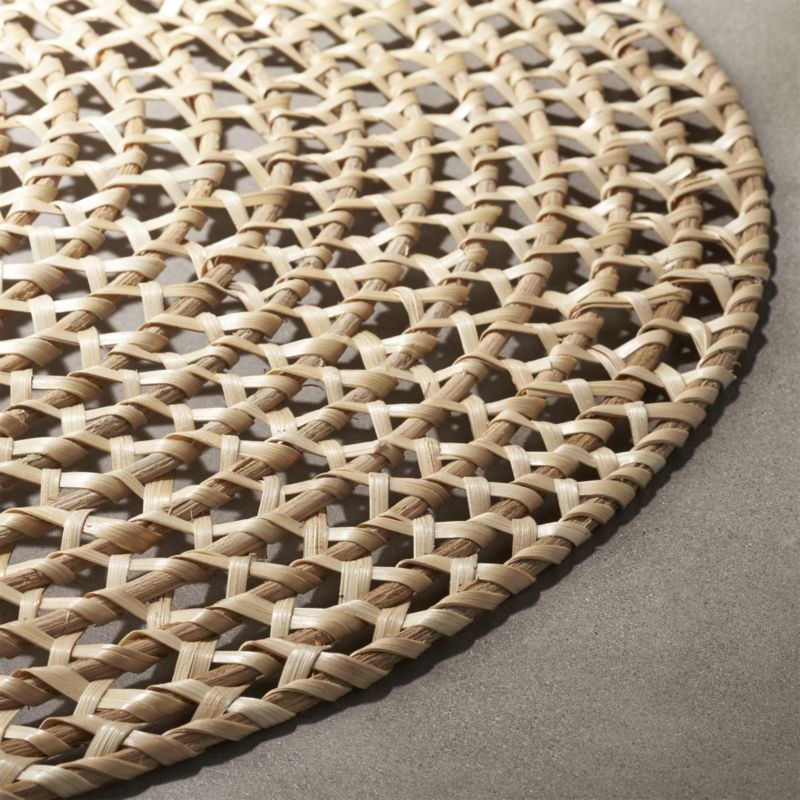 Round Natural Rattan Placemat - Image 3