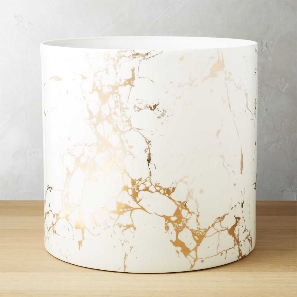 PALAZZO LARGE MARBLEIZED PLANTER 10.5"D x 11"H - Image 0