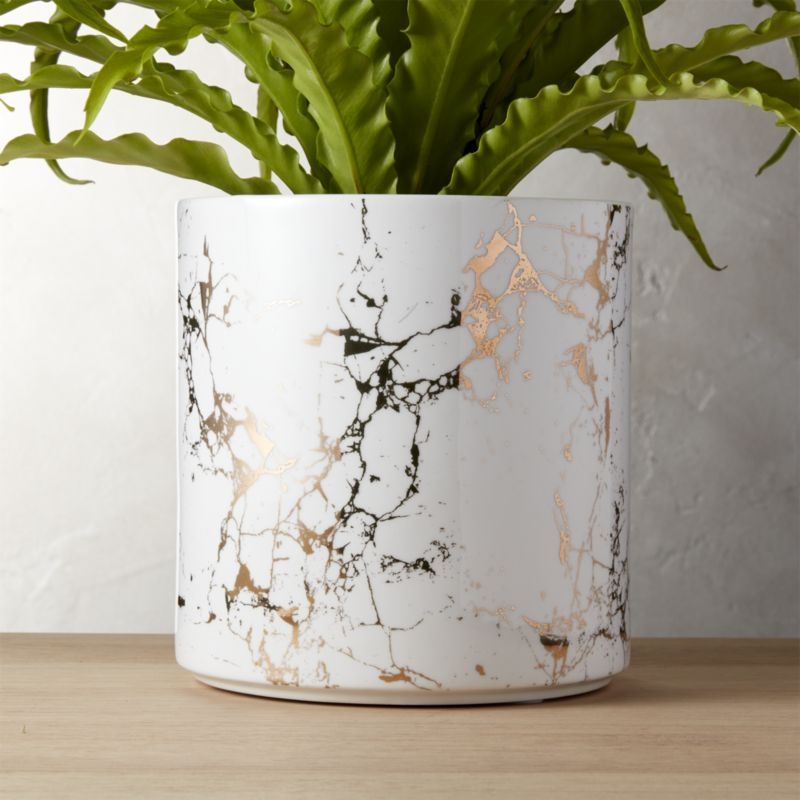 PALAZZO LARGE MARBLEIZED PLANTER 10.5"D x 11"H - Image 6