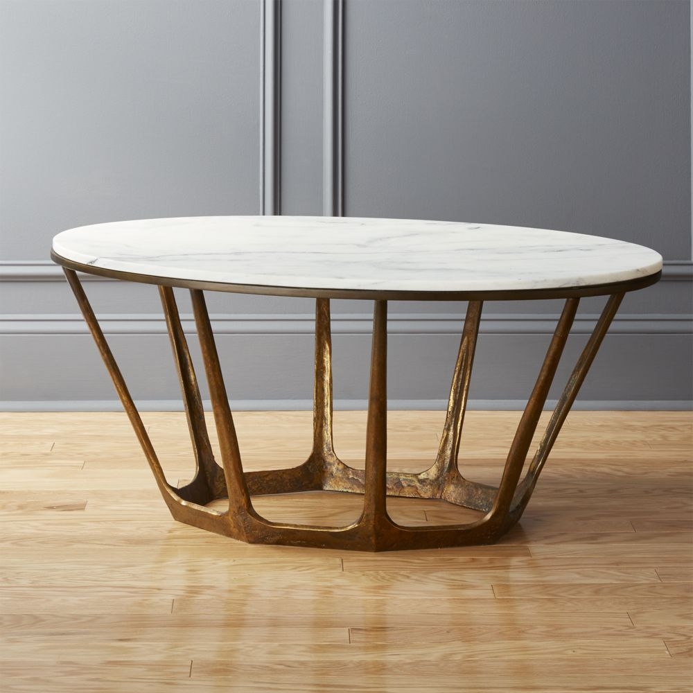 Parker Oval Marble Coffee Table - Image 0