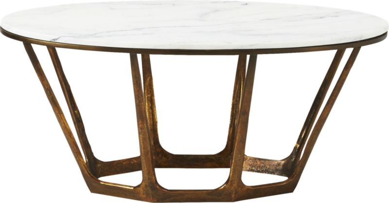 Parker Oval Marble Coffee Table - Image 1