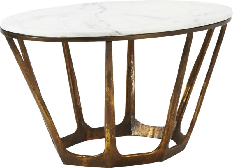 Parker Oval Marble Coffee Table - Image 2