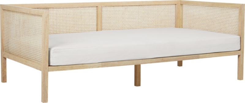 Boho Natural Daybed with Pearl White Mattress Cover - Image 2