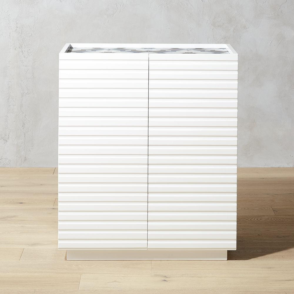 Porto White Storage Cabinet - Image 0