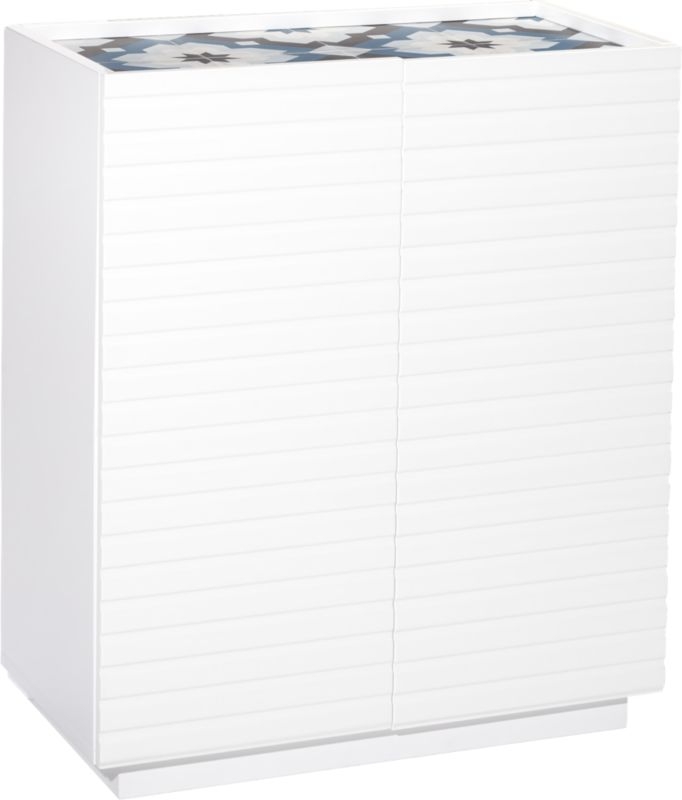 Porto White Storage Cabinet - Image 2