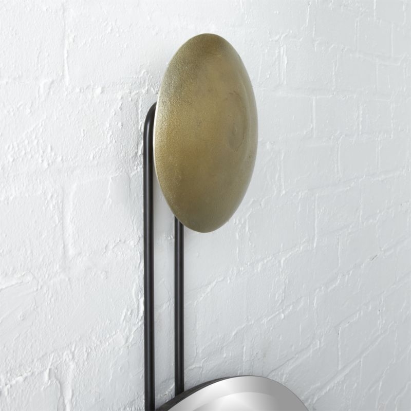 "Dot Brass Suspended Mirror 36""" - Image 1
