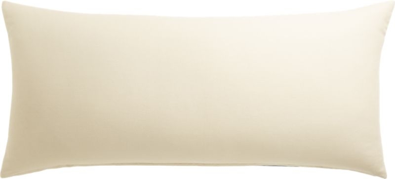"36""X16"" Leisure Artic Blue Pillow with Feather-Down Insert" - Image 3
