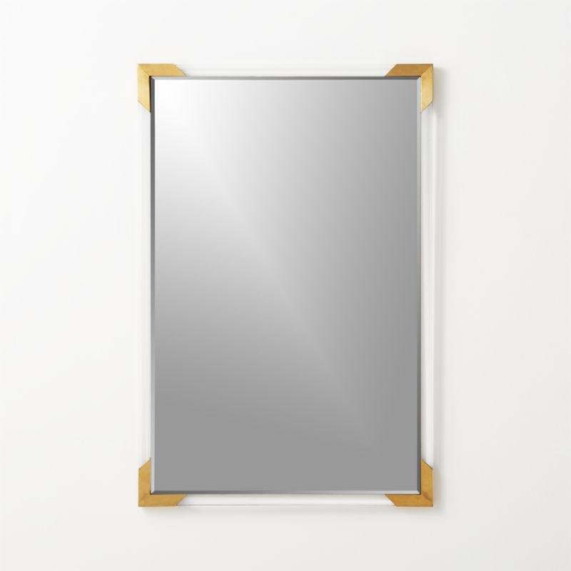 Demi Acrylic Rectangular Wall Mirror 24"x35" - Image 2