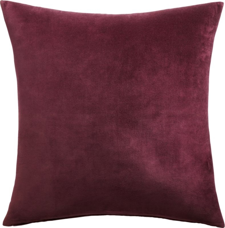"23"" Leisure Plum Pillow with Feather-Down Insert" - Image 2