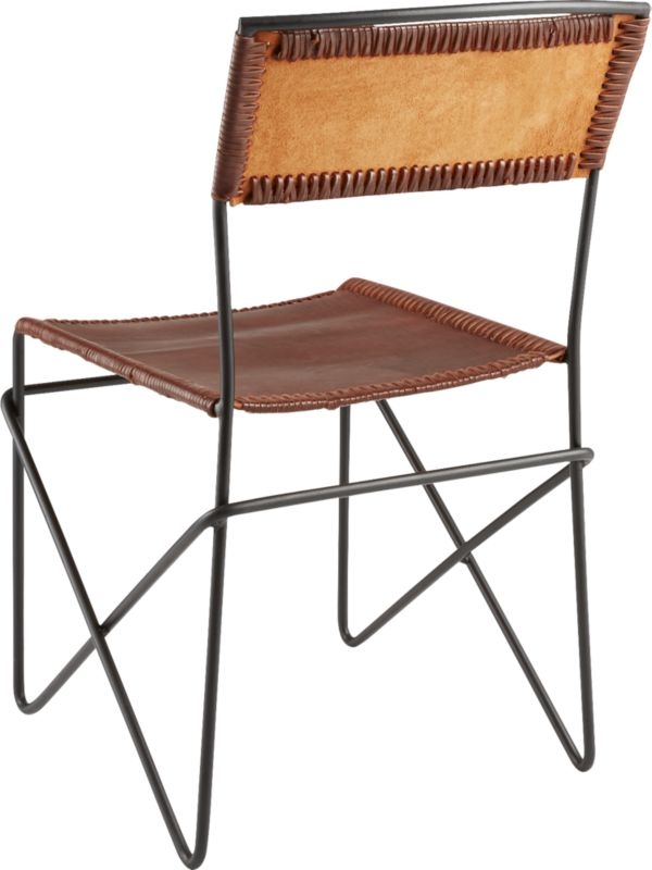 Clip Brown Leather Chair - Image 4