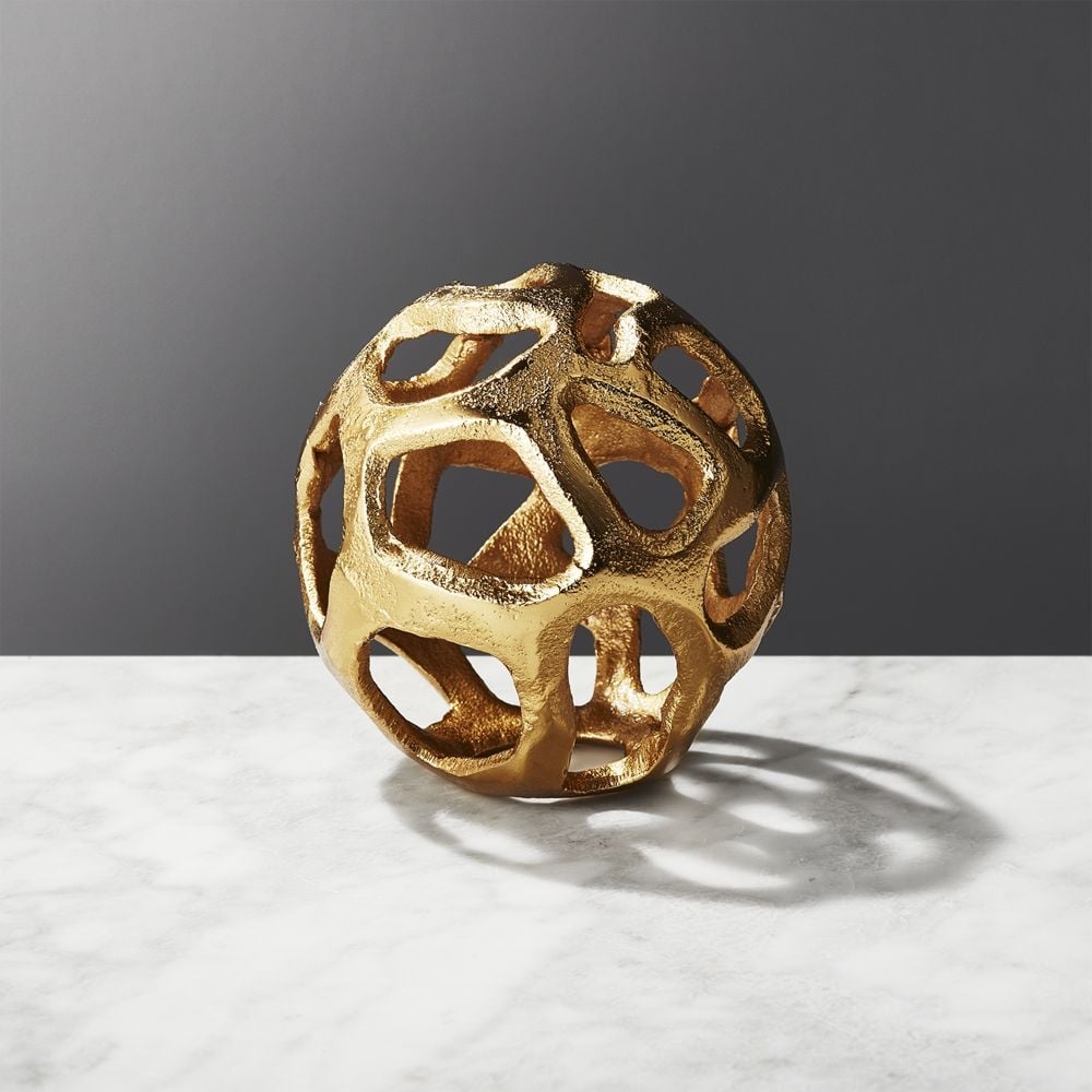 Meteor Small Brass Sphere - Image 0