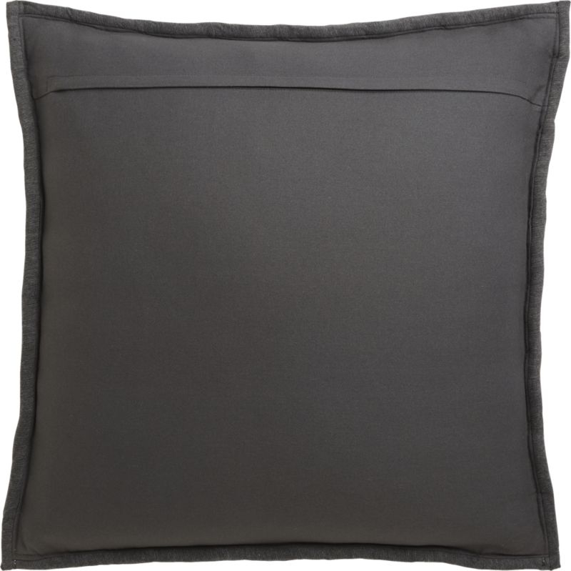 "20"" Jersey Dark Grey InterKnit Pillow with Feather-Down Insert" - Image 3