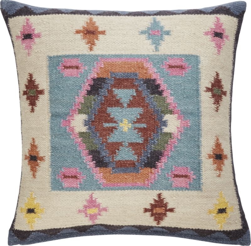 23" Kilim Pillow with Feather-Down Insert - Image 1