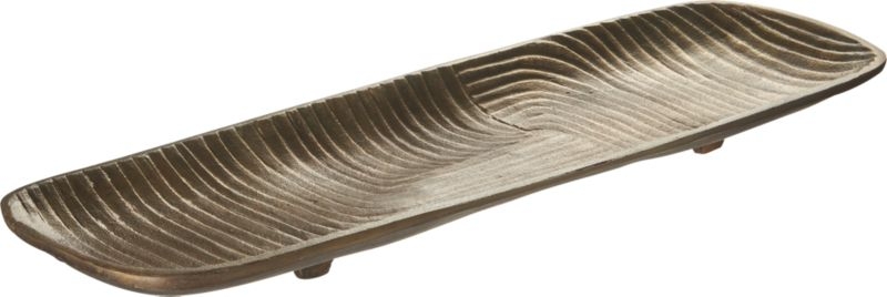 Zen Rectangular Brass Tray - Image 2