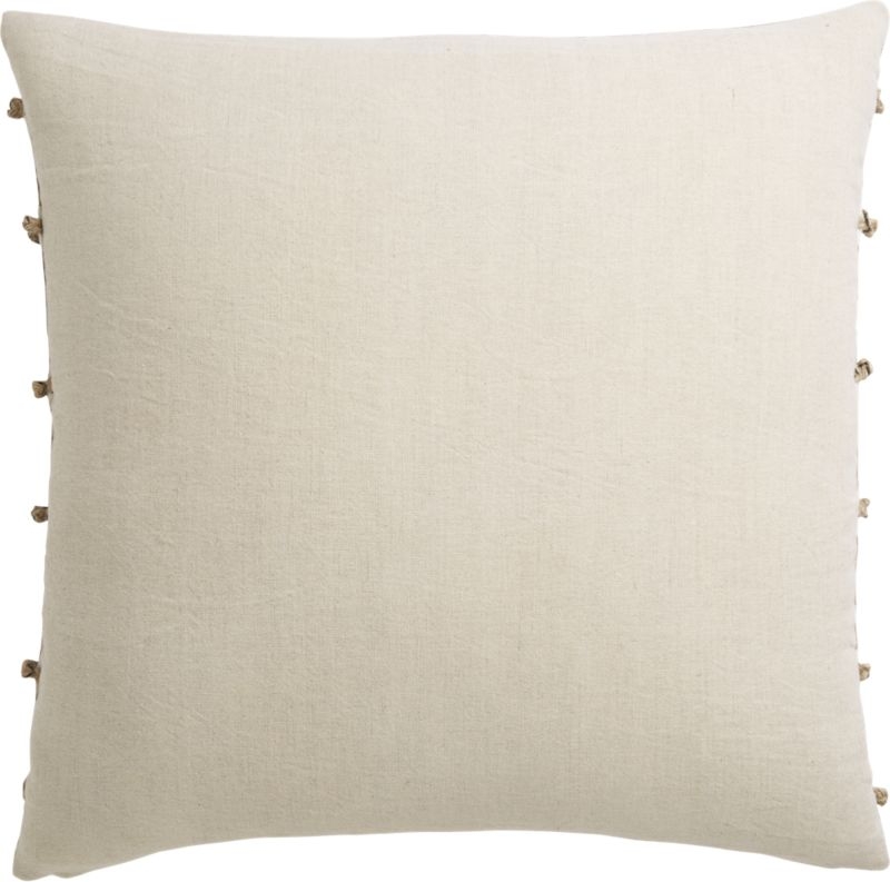 "20"" Jute Tie Dye Pillow with Down-Alternative Insert." - Image 2