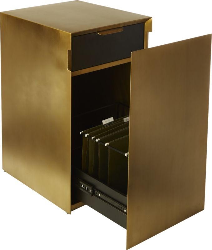 Gold File Cabinet - Image 3
