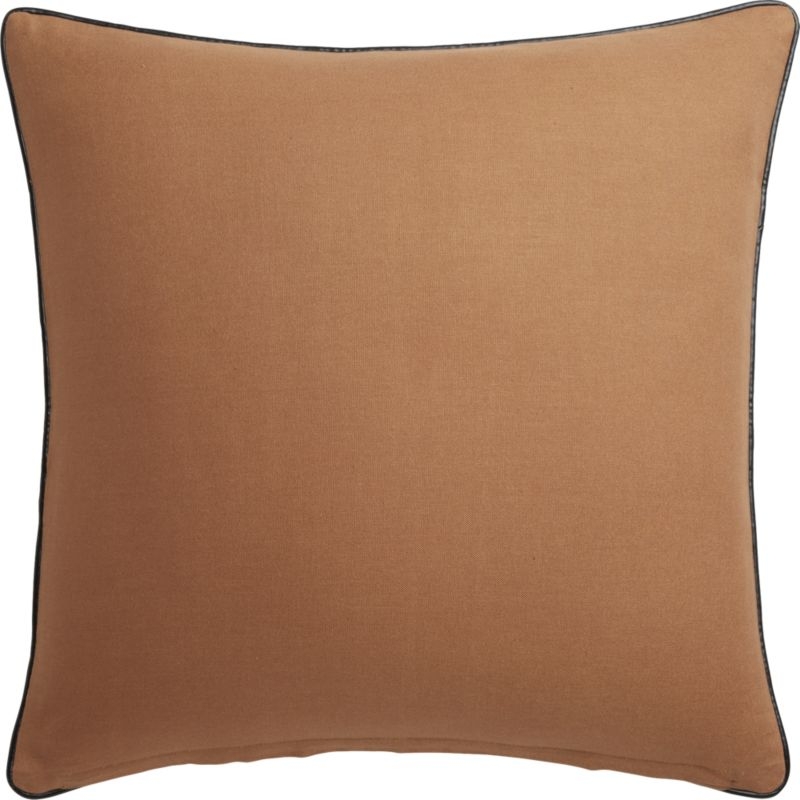 "18"" Copper Crushed Velvet Pillow with Down-Alternative Insert" - Image 3