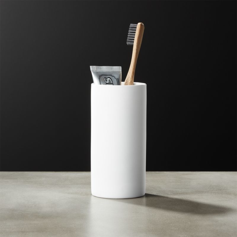 Rubber-Coated White Toilet Brush - Image 4