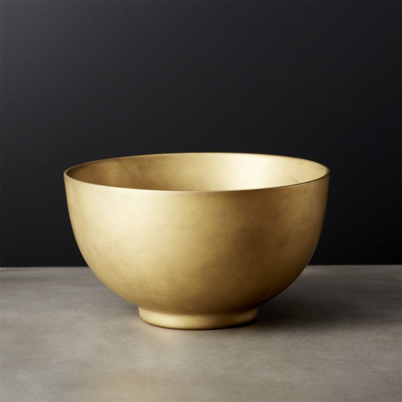 Bruni Matte Large Gold Bowl - Image 2