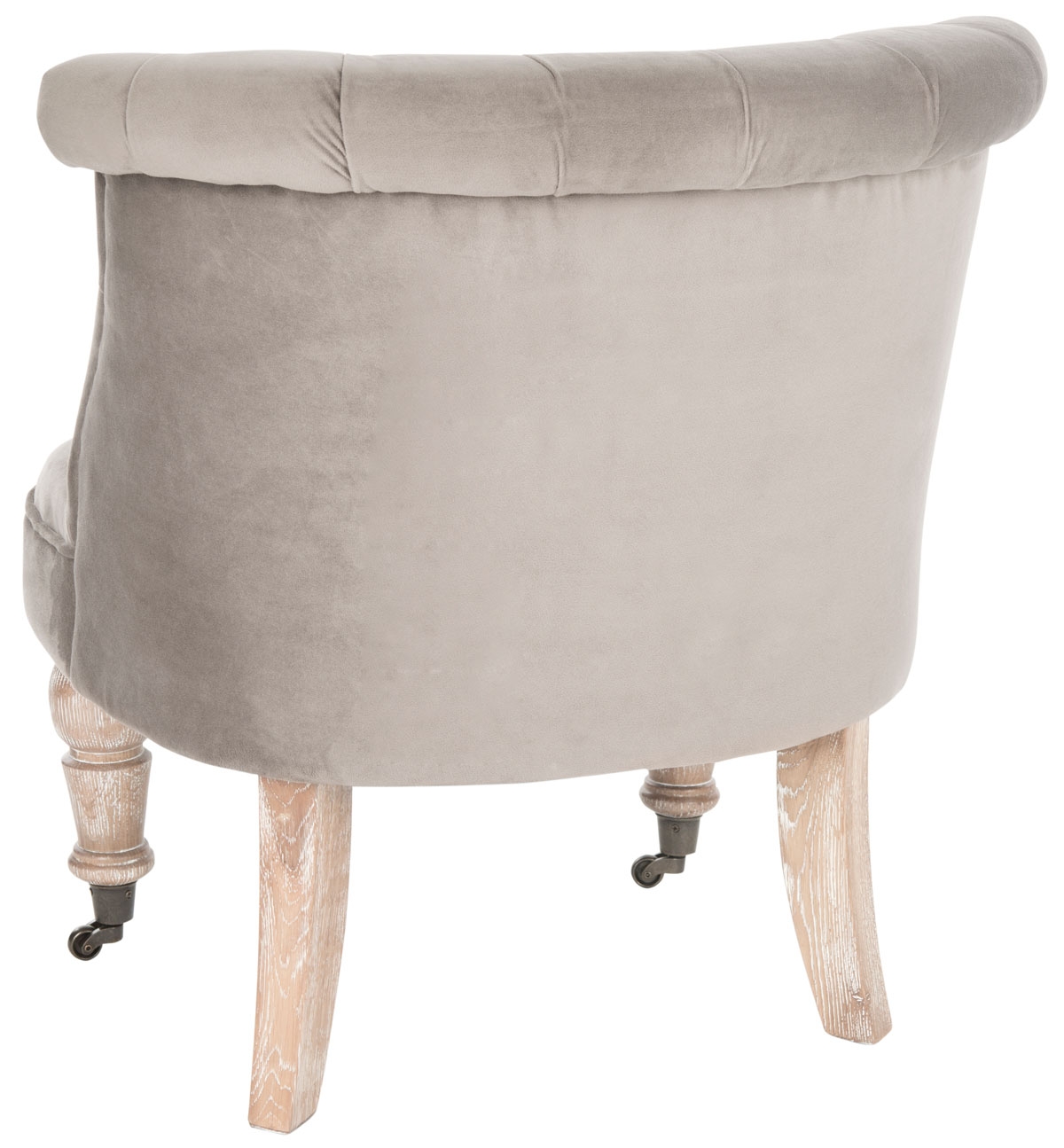 Carlin Tufted Chair - Mushroom Taupe/White Wash - Arlo Home - Image 2