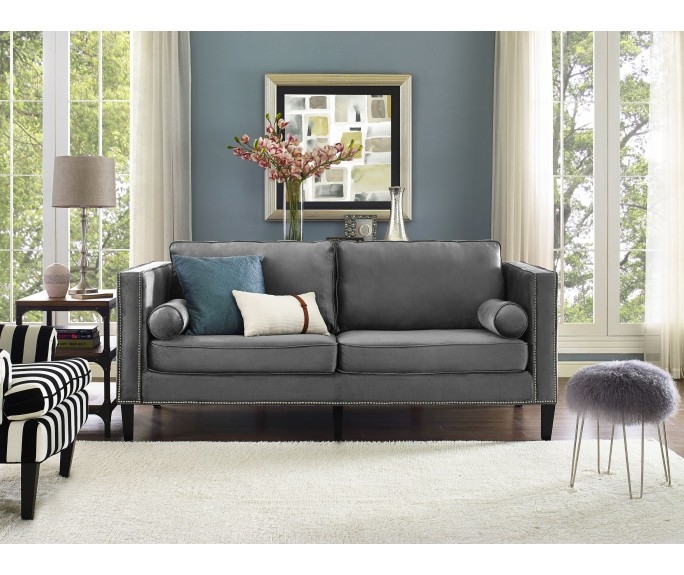 Copper Morgan Velvet Sofa - Image 2