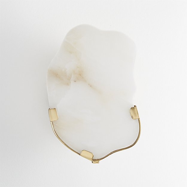 raw edge alabaster wall sconce - Image 2