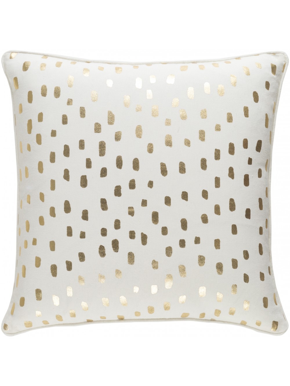 Dalmatian Pillow, Gold - 18" x 18" - polyester Filled - Image 0