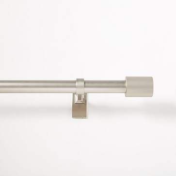 Oversized Metal Rod, 108-144" Brushed Nickel - Image 0