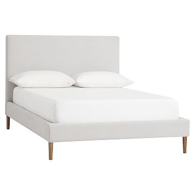 Ellery Upholstered Bed, Twin, Dusty Blush Lustre Velvet - Image 0