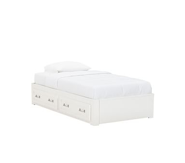 Belden Bedroom Set of 2 Twin Beds &amp; Corner Unit, Simply White - Image 1