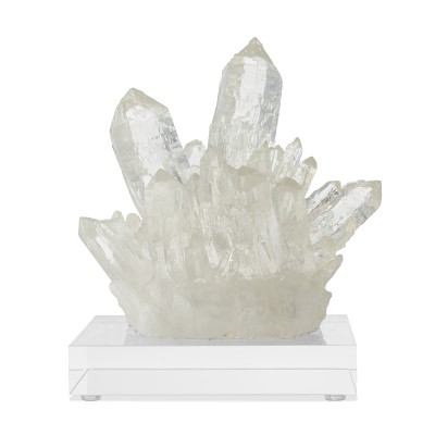 Resin Quartz Cluster On Acrylic Stand - Image 0