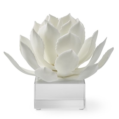 White Agave On Acrylic Stand, Large - Image 0