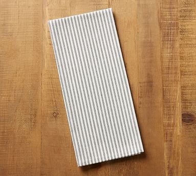 Wheaton Stripe Tea Towel - Charcoal - Image 1