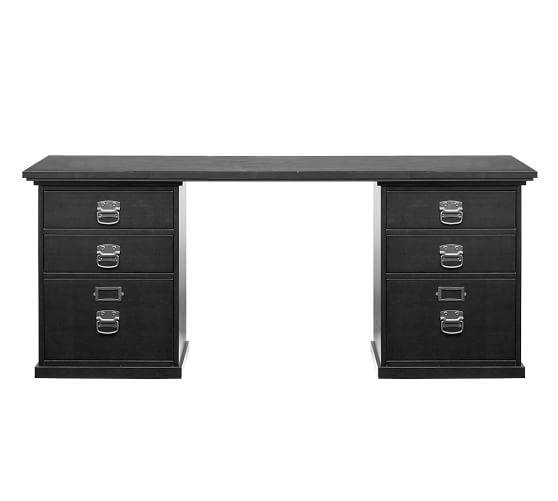 Bedford Rectangular Desk - Black - Image 0