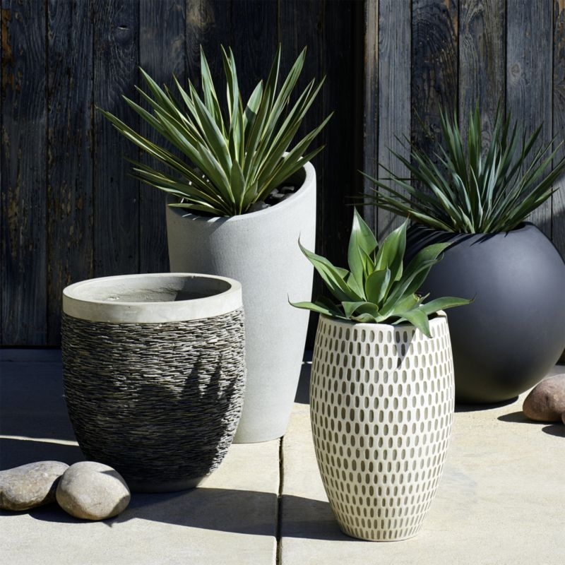 Sphere Small Dark Grey Planter - Image 2