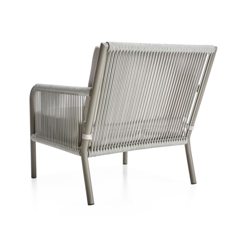 Morocco Light Grey Lounge Chair with Silver Sunbrella ® Cushions - Image 5
