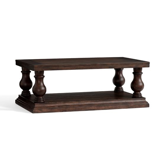 Lorraine Coffee Table, Small, Rustic Brown - Image 0
