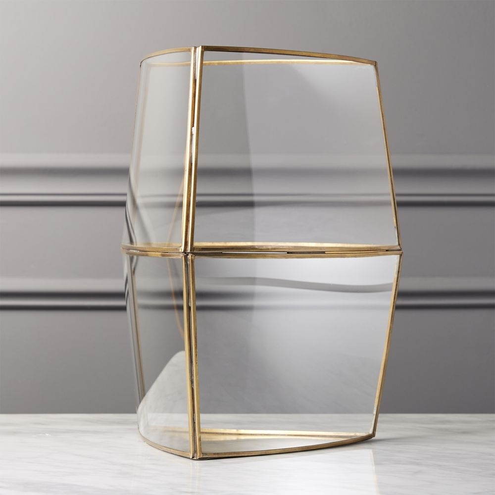 Brass and Glass Terrarium - Image 1