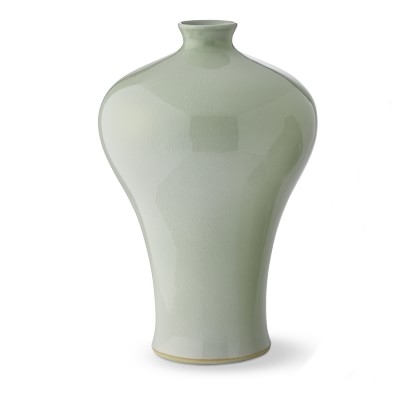 Sage Crackle Vase, Large - Image 0
