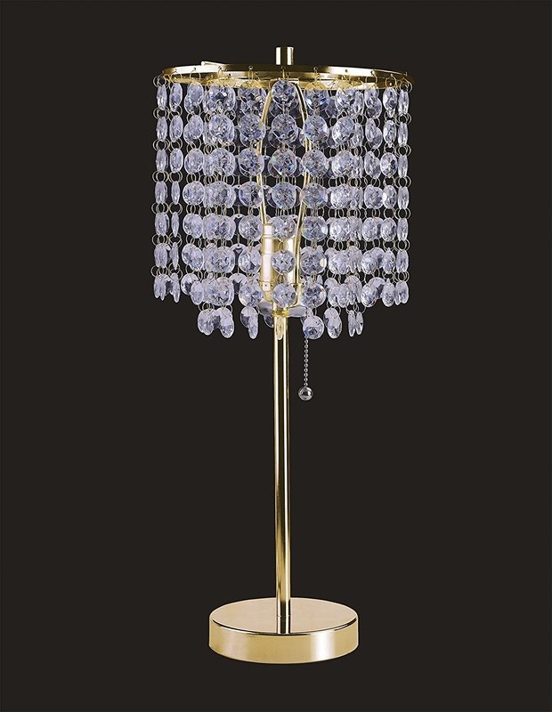 Crystal Inspired 19" Table Lamp - Image 0
