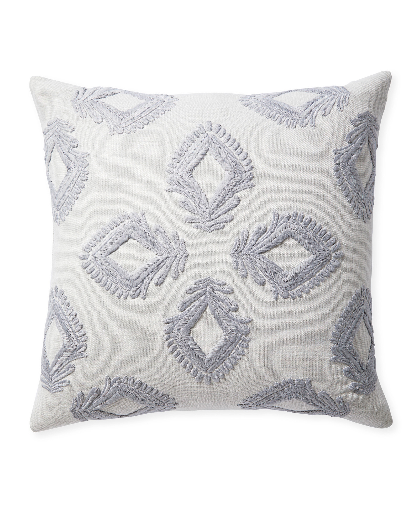 Leighton Pillow Cover - White - 24" x 24"- Insert sold separately - Image 0