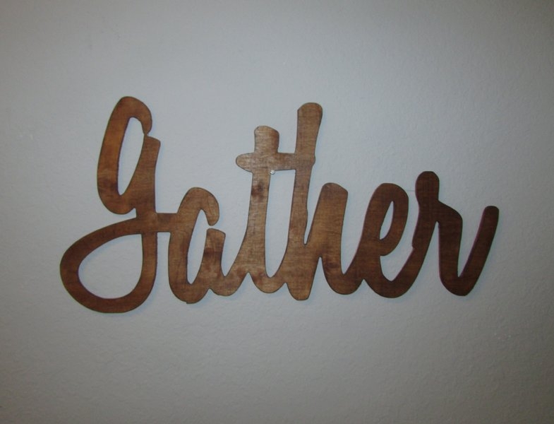 'Gather' Wood Sign Wall Décor - Image 0