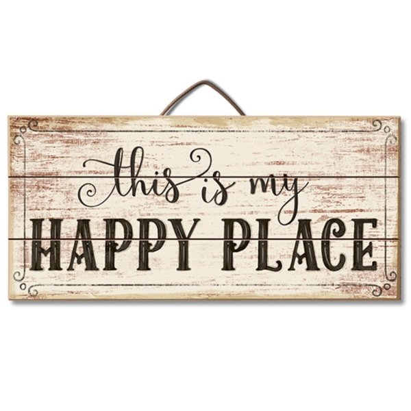 This Is My Happy Place Horizontal Pallet Wood Sign Wall Décor - Image 0