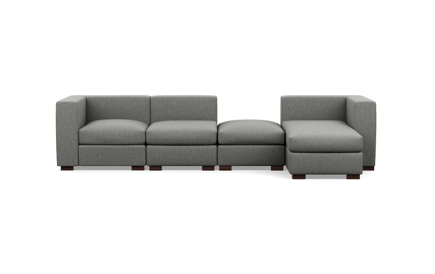 128” Chaise Sectional w/ Ottoman, Left Chaise - Image 0