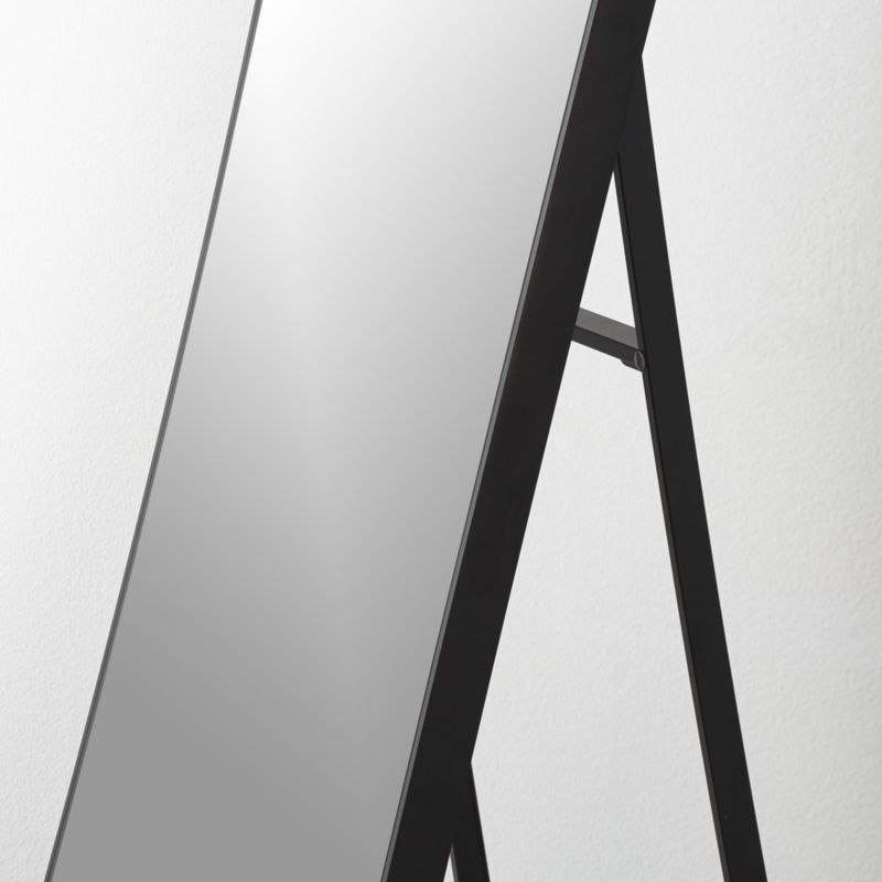 Infinity Standing Black Floor Length Mirror 16"x69" - Image 3